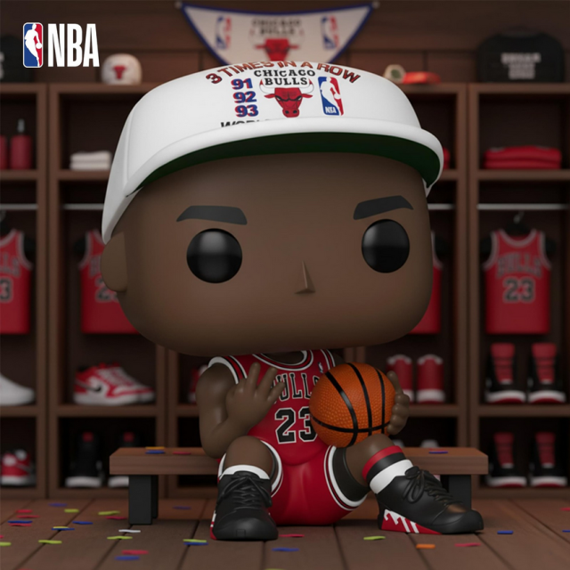 FUNKO POP NBA 芝加哥公牛 三連霸  MICHAEL JORDAN 喬丹 3X IN A ROW