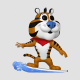 FUNKO POP TONY TIGER  東尼虎 衝浪 SURF 2023 SDCC 限定款 家樂氏