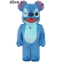 BEETLE BE@RBRICK 史迪奇 STITCH COSTUME 毛絨 星際寶貝 迪士尼 庫柏力克熊 400%