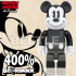 BEETLE BE@RBRICK MICKEY MOUSE 米奇 迪士尼 黑白灰 米老鼠 B&W DISNEY 400%