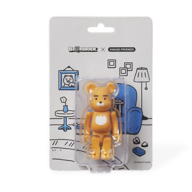 BE@RBRICK BEARBRICK  KAKAO FRIENDS  RYAN 庫柏力克熊 100%