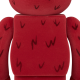 BEETLE BE@RBRICK 芝麻街 艾蒙 ELMO FLOCKY 植絨版 庫柏力克熊 100 400%