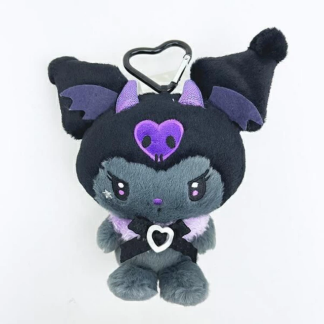 BEETLE 庫洛米 酷洛米 KUROMI 吊飾 絨毛 娃娃 包包掛飾 日本正版 三麗鷗 SANRIO 黑灰 惡魔