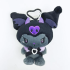 BEETLE 庫洛米 酷洛米 KUROMI 吊飾 絨毛 娃娃 包包掛飾 日本正版 三麗鷗 SANRIO 黑灰 惡魔
