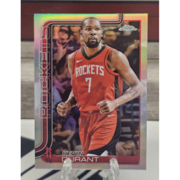 2025-26 TOPPS CHROME NBA 火箭 KEVIN DURANT 死神 銀亮 REFRACTOR 球員卡