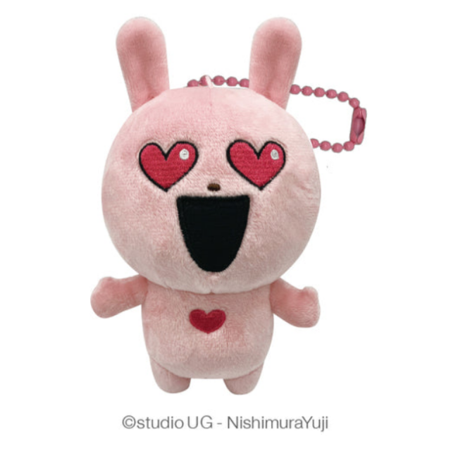 BEETLE 日本正版 西村裕二 愛心 兔子 吊飾 毛絨 娃娃 玩偶 可愛 包包吊飾 快樂兔 外遇兔