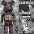 BEETLE BE@RBRICK OASIS 綠洲合唱團 NOEL GALLAGHER 庫柏力克熊 100 400%