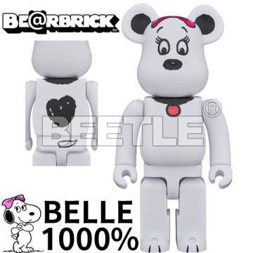 BEETLE BE@RBRICK PEANUTS 史努比 SNOOPY 妹妹 BELLE 貝兒 庫柏力克熊 1000%