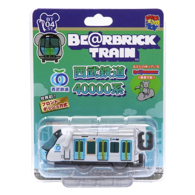 BEETLE BE@RBRICK TRAIN 西武鉄道 40000系 電車 可放 100% 庫柏力克熊 白 車 小車