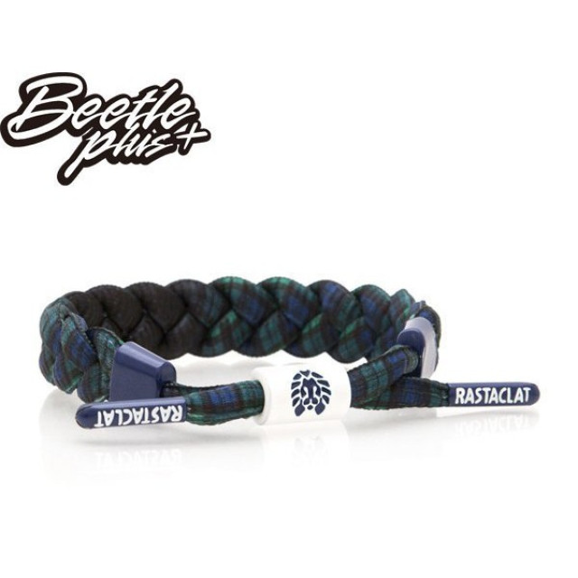 BEETLE RASTACLAT 雷獅特 SHOELACE BRACELET 劍橋 藍綠 蘇格蘭紋 秋冬 編織 手環