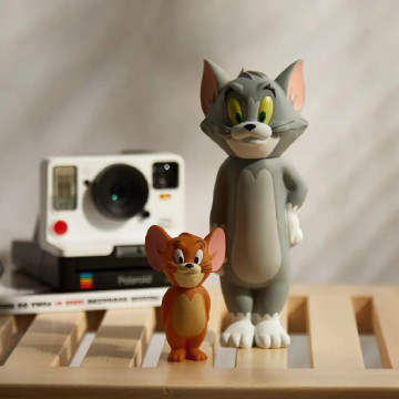 BEETLE MEDICOM VCD TOM AND JERRY 湯姆與傑利 湯姆貓 傑利鼠 軟膠 公仔