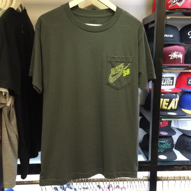 BEETLE NIKE SB QT ICON POCKET TEE 灰 口袋 螢光 反光 651496-071 M