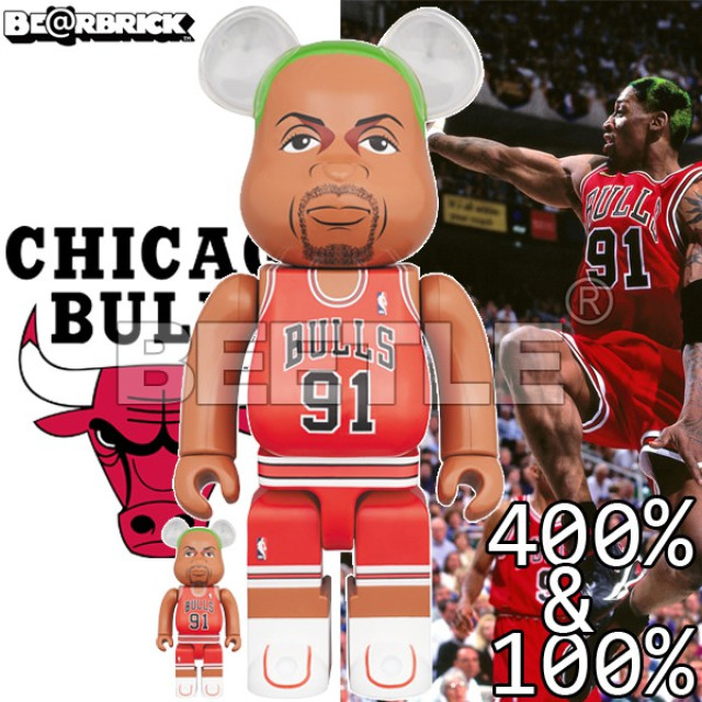 BEETLE BE@RBRICK NBA LEGENDS 傳奇球星 RODMAN 小蟲 庫柏力克熊  100 400%