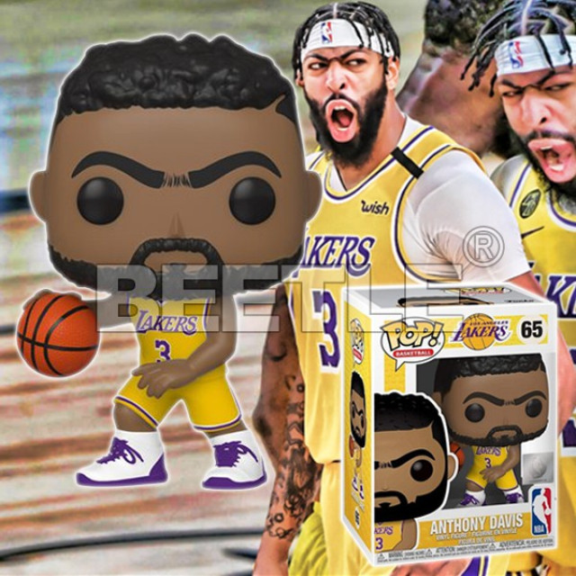 BEETLE FUNKO POP NBA LAKERS 洛杉磯 湖人 ANTHONY DAVIS 一眉 AD 黃衣