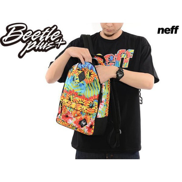 BEETLE PLUS 西門町經銷 NEFF SCHOLAR BACKPACK  花卉 花 春神 向日葵 豬鼻子 後背包