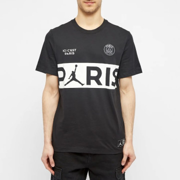 BEETLE NIKE AIR JORDAN PARIS SAINT-GERMAIN 黑色 短T BQ8389-010