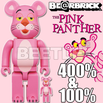 BEETLE BE@RBRICK 頑皮豹 PINK PANTHER 粉紅豹 BEARBRICK 100% 400%