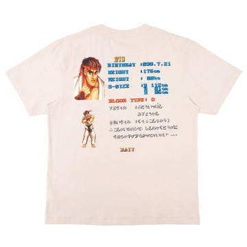 BEETLE BAIT 快打旋風 龍 RYU STREET FIGHTER 短袖 TEE 灰白 現貨
