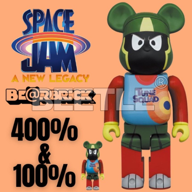 BEETLE BE@RBRICK 馬文 怪物奇兵 MARVIN THE MARTIAN 庫柏力克熊 100 400%