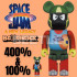 BEETLE BE@RBRICK 馬文 怪物奇兵 MARVIN THE MARTIAN 庫柏力克熊 100 400%