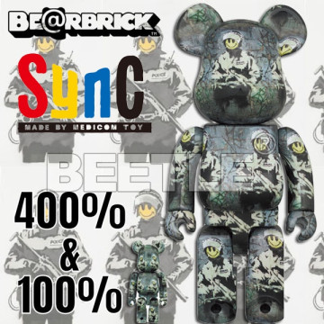 BEETLE BE@RBRICK RIOT COP 暴力警察 BANKSY 班克斯 SYNC 100% 400%