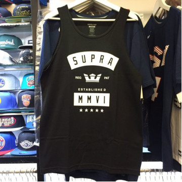 BEETLE SUPRA BANNER 塗鴉 BOX LOGO 黑白 皇冠 滑板 品牌 標語 TANK 背心