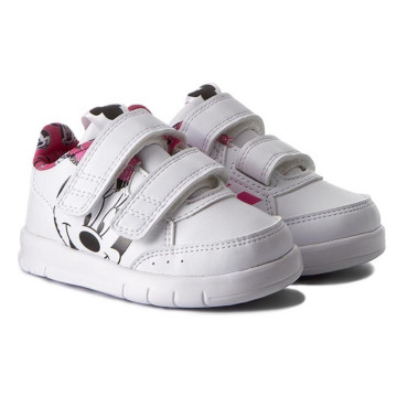 童鞋 BEETLE ADIDAS DISNEY MINNIE CF 米妮 魔鬼氈 白粉紅 BY2644 14 15CM