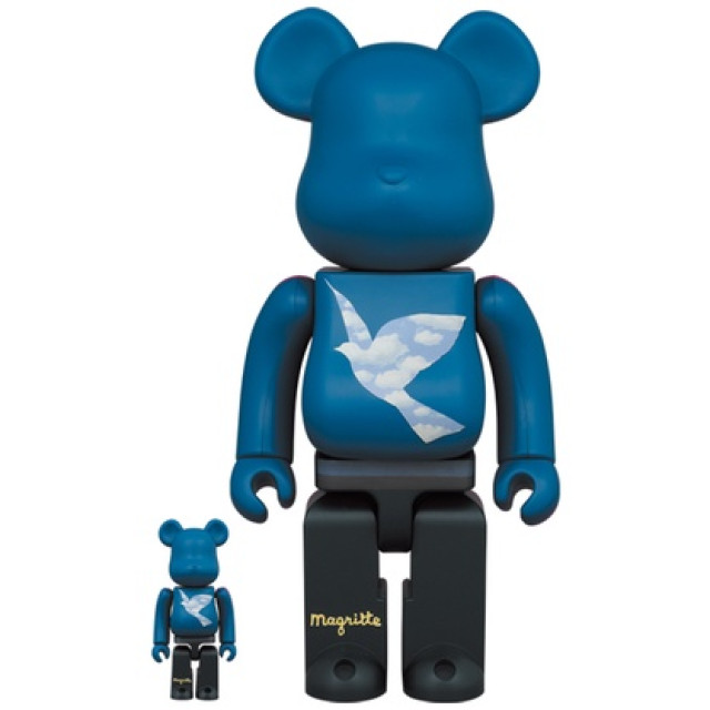 BEETLE BE@RBRICK RENE MAGRITTE 鴿子雷內·馬格利特 藍天白雲 限定 100 400%