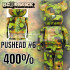 BEETLE BE@RBRICK PUSHEAD #6 第六代 大理石 藝術家 水轉印 庫柏力克熊 400%