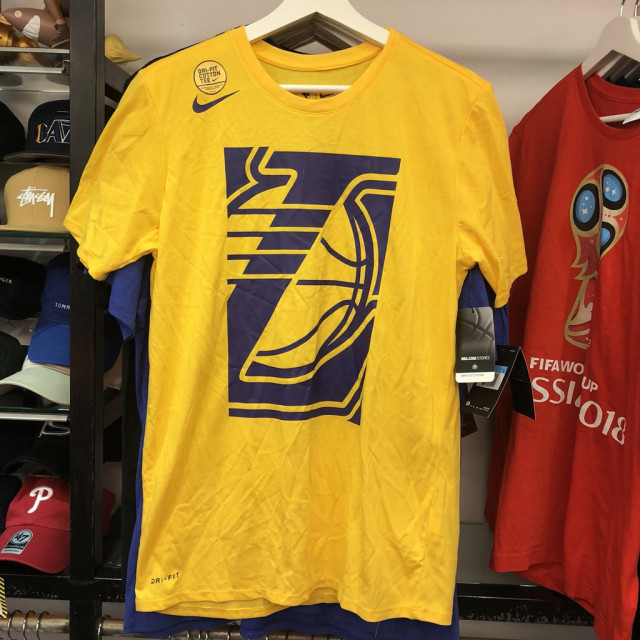 BEETLE NIKE 洛杉磯 湖人隊 NBA LOS ANGELES LAKERS 短TEE AJ2418-728 M
