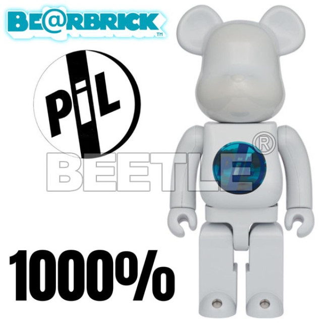 BEETLE BE@RBRICK PIL 藥丸 PUBLIC IMAGE LTD 庫柏力克熊 白色 1000%