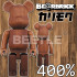BEETLE BE@RBRICK KARIMOKU SAPELE 木頭熊 BEARBRICK 庫柏力克熊 400%