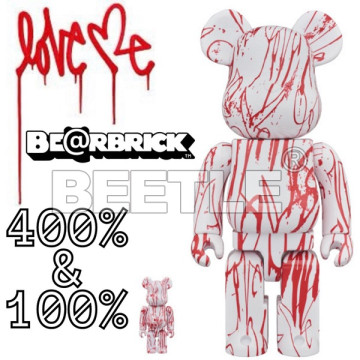BEETLE BE@RBRICK CURTIS KULIG LOVE ME SYNC 藝術家 塗鴉 100% 400%