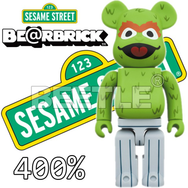 BEETLE BE@RBRICK SESAME STREET OSCAR 庫柏力克熊 芝麻街 奧斯卡 400%