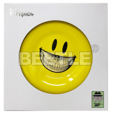 BEETLE RON ENGLISH POPAGANDA 黃色 SMILE 笑臉 骨牙 盤子 THE GRIN 骷髏骨