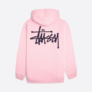 BEETLE STUSSY BASIC HOODY DUSTY ROSE 粉紅 連帽 TEE 經典 前後 LOGO