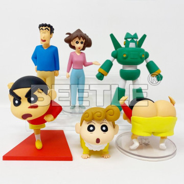 BEETLE MEDICOM TOY UDF 蠟筆小新 野原新之助 小新 露屁屁 康達姆機器人 廣志 美冴 公仔