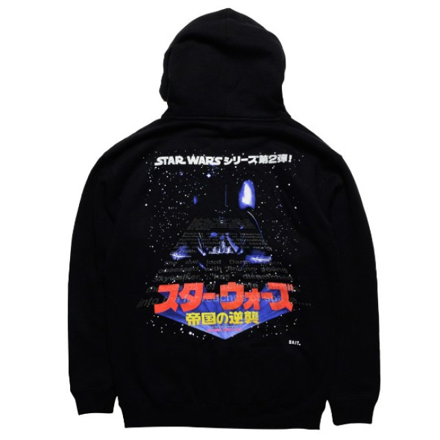 BEETLE BAIT STAR WARS EMPIRE STRIKES 黑武士 星際大戰 日文 黑 帽T 長袖 TEE