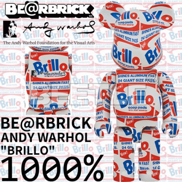 BEETLE BE@RBRICK ANDY WARHOL 安迪沃荷 BRILLO 洗衣粉 庫柏力克熊 1000%