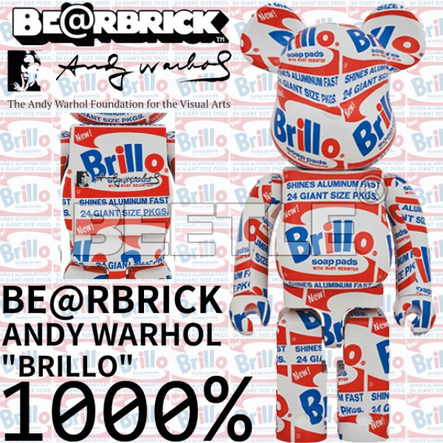 BEETLE BE@RBRICK ANDY WARHOL 安迪沃荷 BRILLO 洗衣粉 庫柏力克熊 1000%