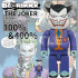 BEETLE BE@RBRICK BATMAN 蝙蝠俠 THE JOKER 小丑 漫畫版 庫柏力克熊 100 400%