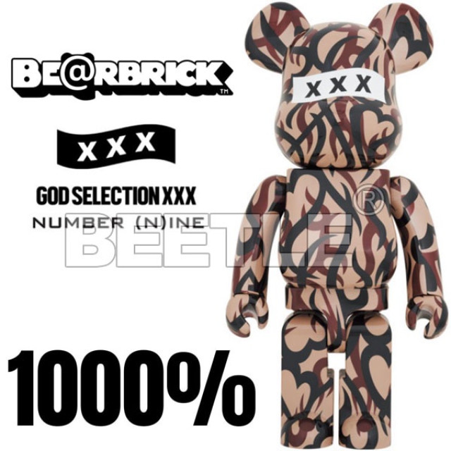 BEETLE BE@RBRICK NUMBER NINE GOD SELECTION XXX 庫柏力克熊 1000%