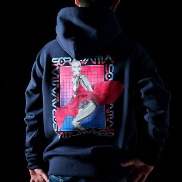 BEETLE HAJIME SORAYAMA LOGO 女神 空山基 內刷毛 長袖 帽TEE 帽T MEDICOM