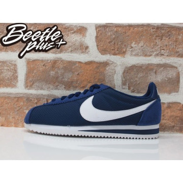 女生 BEETLE NIKE CLASSIC CORTEZ NYLON 深藍 白勾 阿甘鞋 慢跑鞋 749864-414