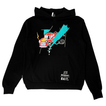 BEETLE BAIT JEAN MICHEL BASQUIAT 巴斯奇亞 CAR HOODY 帽踢 帽T 黑色