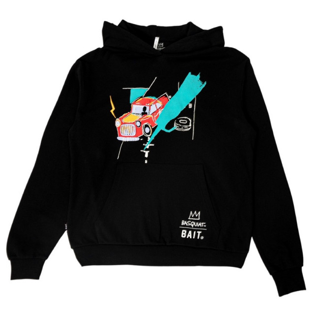 BEETLE BAIT JEAN MICHEL BASQUIAT 巴斯奇亞 CAR HOODY 帽踢 帽T 黑色