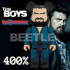 BEETLE BE@RBRICK THE BOYS 黑袍糾察隊 屠夫比利 BILLY BUTCHER 400%