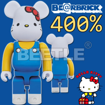 BEETLE BE@RBRICK HELLO KITTY 凱蒂貓 熊耳 圓耳 藍黃 庫柏力克熊 400%