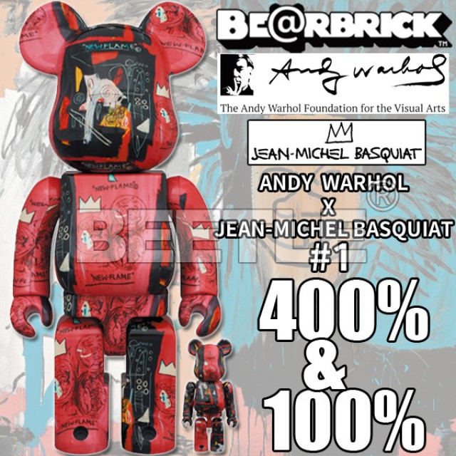BEETLE BE@RBRICK ANDYWARHOL 安迪沃荷 BASQUIAT 巴斯奇亞 #1 巴安 100 400