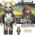 BEETLE BE@RBRICK 神鬼奇航 JACK SPARROE PIRATES 海盜 100% 400%